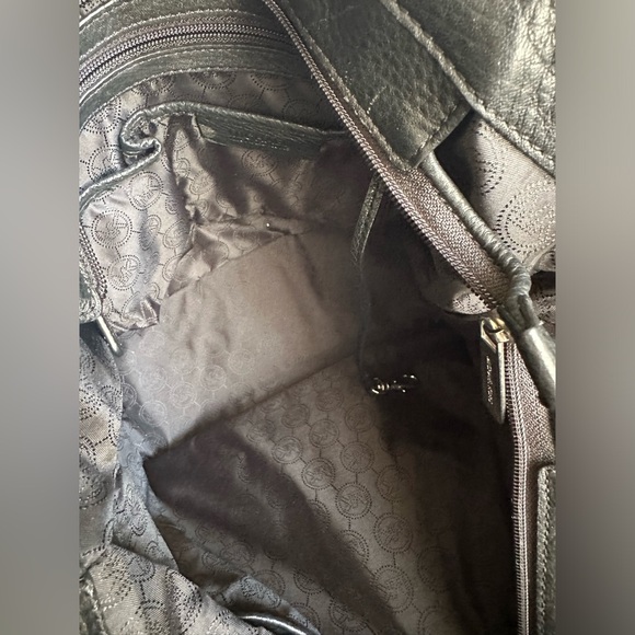 Michael Kors Brooke Medium Soft Leather 2-1 Tote & Crossbody Bag, Black, EUC - Picture 11 of 11